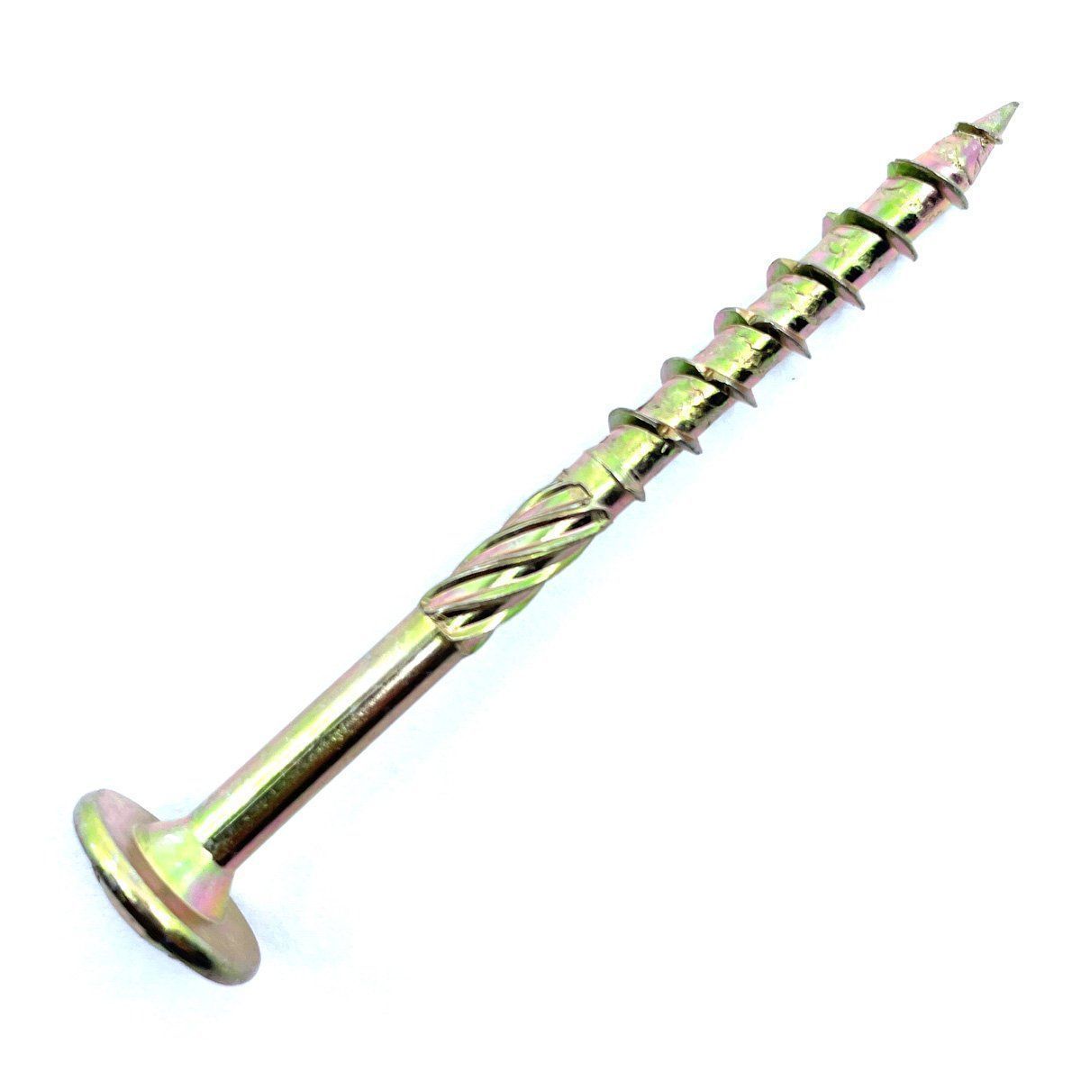 Șurub dulgherie pentru lemn cap plat/înecat Zincat - M8x100 - 100 buc