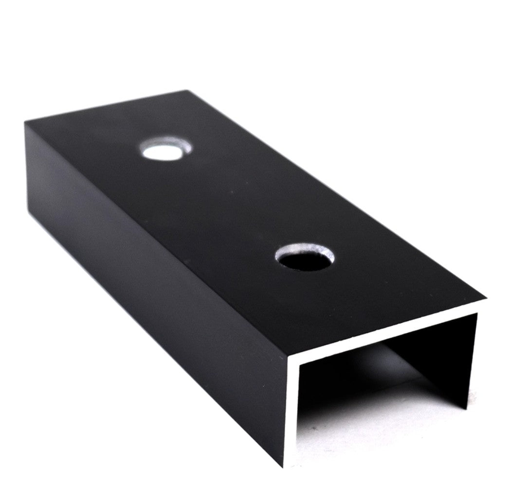 Profilösszekötő 12 cm Fekete