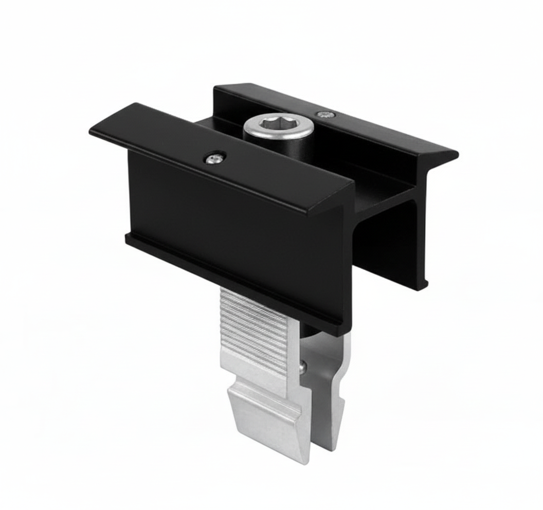 Intermediate clamp with grounding a30/35/40 CLICK Black