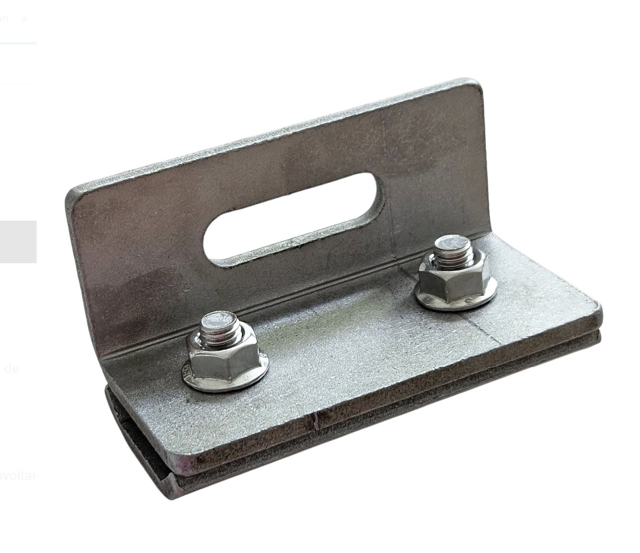 Stainless steel solar panel mounting bracket for corrugated sheet metal