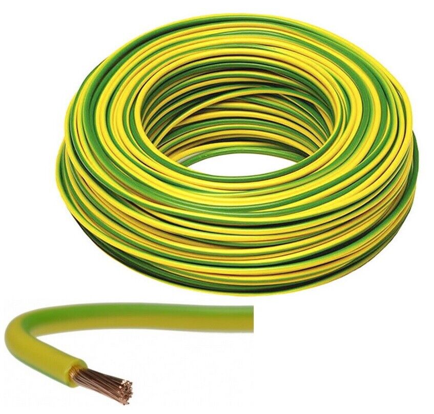 Yellow-green earthing cable 16mm 100 meters