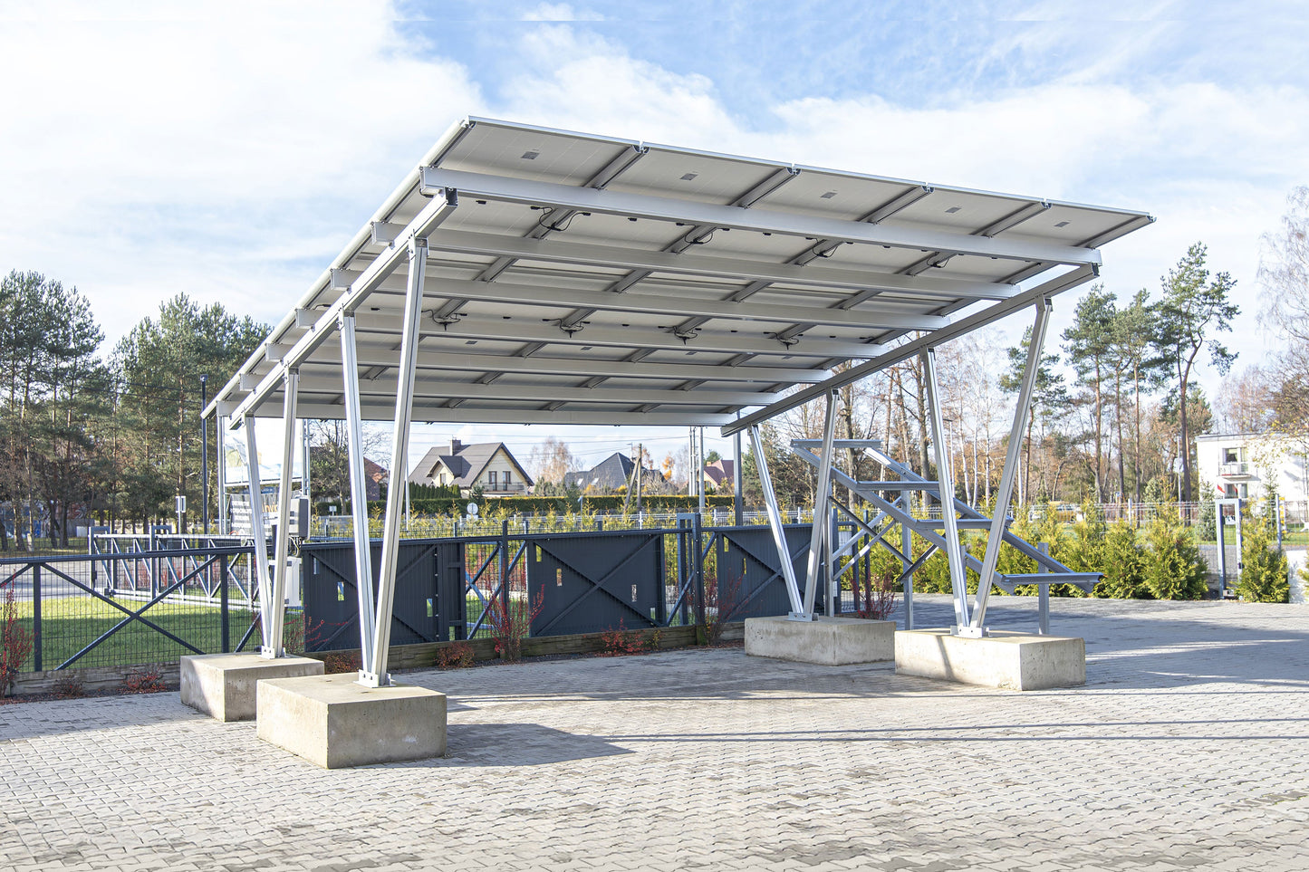 Carport din Aluminiu pentru 2 Mașini