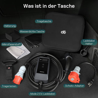 Wallbox Mobil DeAccessories  22kW /32A Trifazat și Aplicație Type 2