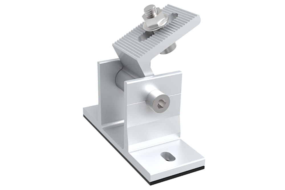 Állítható szerkezet (lapostető vagy egyéb megoldások) 15-30° alumíniumból