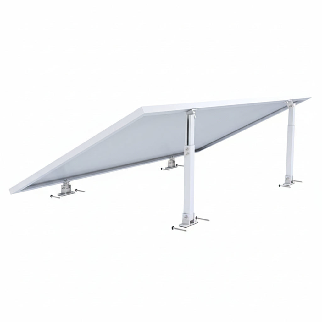 Állítható szerkezet (lapostető vagy egyéb megoldások) 15-30° alumíniumból