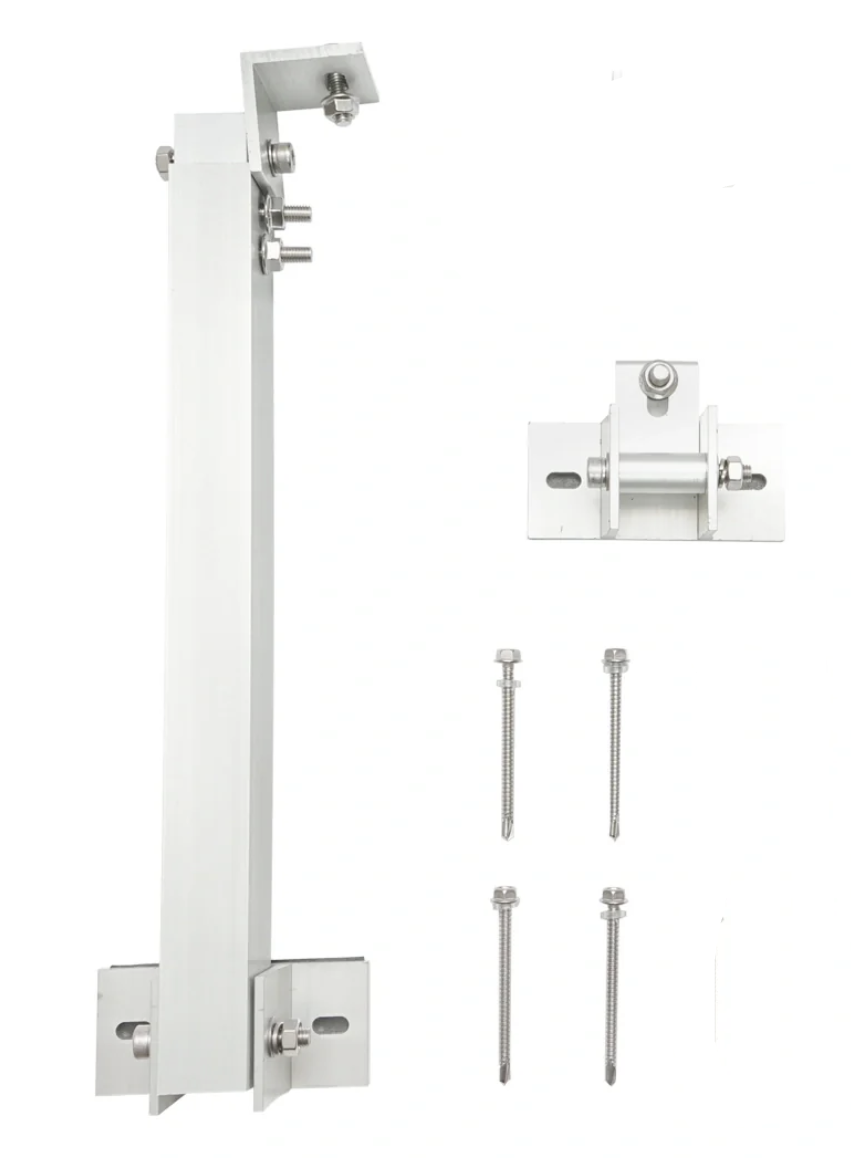 Állítható szerkezet (lapostető vagy egyéb megoldások) 15-30° alumíniumból