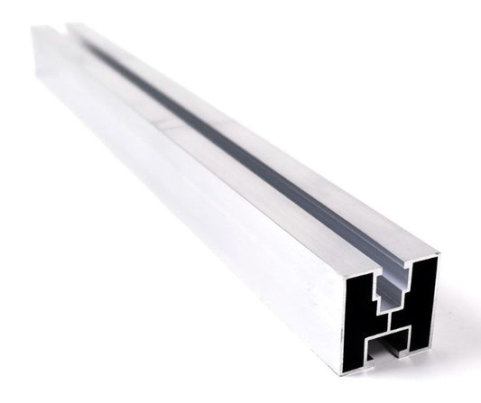Aluminum mounting profile H, 2400 mm – 20 lei/meter - Photovoltaic solar panel support 