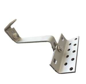 Cârlig oțel inoxidabil, dublu reglabil, pentru acoperiș țiglă ceramică sau beton, L=140 mm