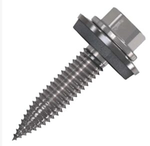 Șurub cu cap autofiletant și garnitură pt. tablă subțire, Bimetal